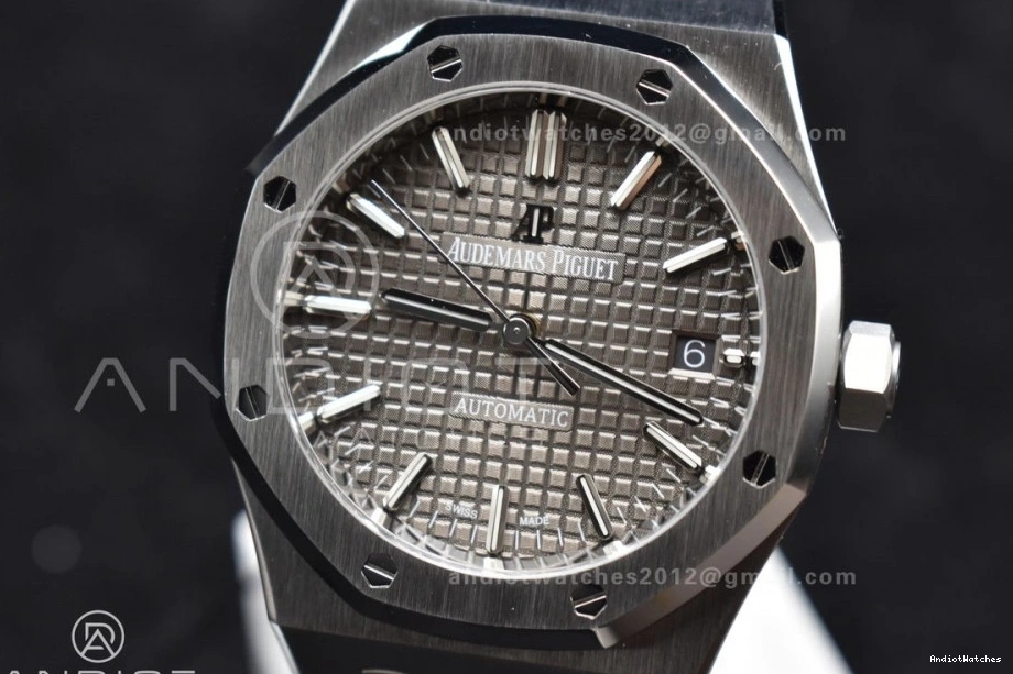 SA3120 1030 Dial Royal Best 37mm Gray SS on 1:1 Textured SS Bracelet Oak Edition Clone Super 15450 MultiPurpose ZF 0910
